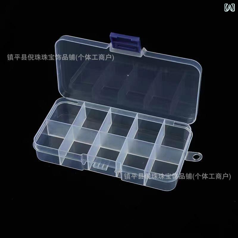 収納ケース レディース アクセサリー パーツケース 透明 10仕切り 小物入れ 収納ボックス 整理 携帯用