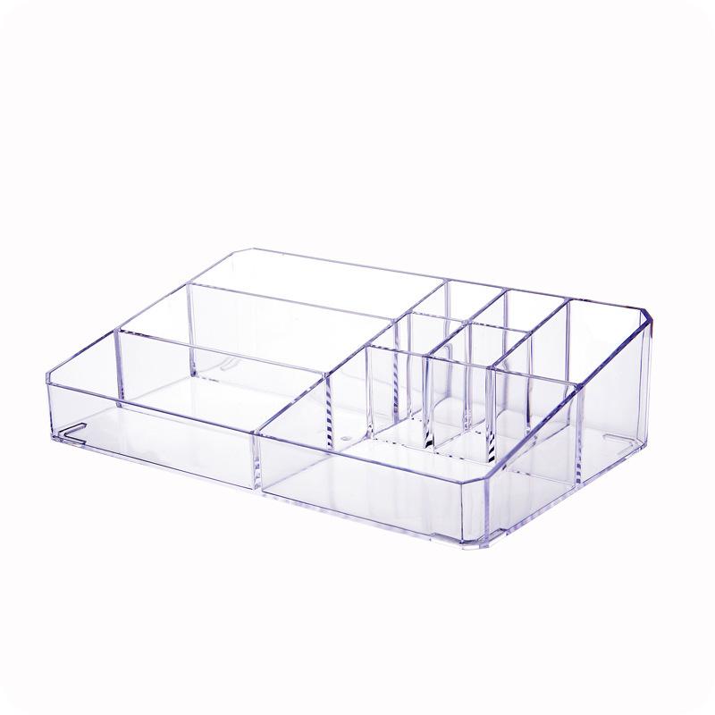 メイクボックス レディース アクリル製 口紅ホルダー コスメ収納 小物入れ 透明 卓上 大容量 整理