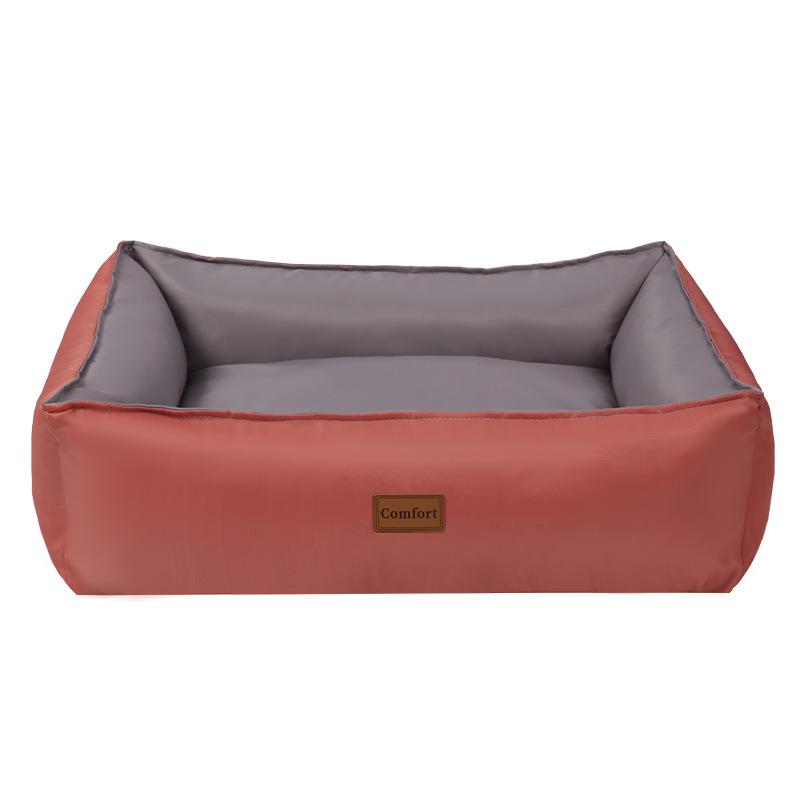 ペットベッド 犬用 中型犬 大型犬 防水 クッション 取り外し可能 洗える 暖かい PP綿 オックスフォード布 四季通用 50 60 85cm グリーン オレンジ パープル