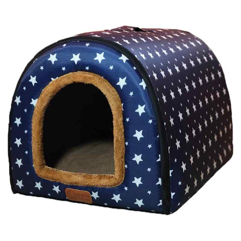 ペットハウス 犬小屋 大型犬用 全分解洗い ポータブル 丈夫 ドッグハウス 屋内 屋外 猫 中型犬 小型犬 ペットベッド 暖かい 通気性 無地 星柄 ボーダー ドット カモフラ フルーツ