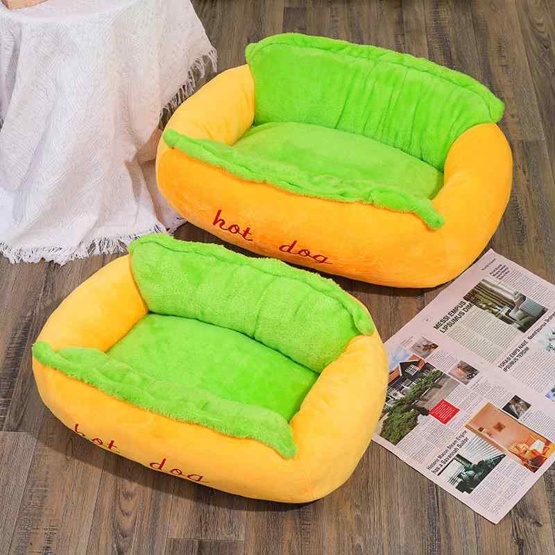 ペット ハウス かわいい 犬 猫 ベッド ホットドッグ ハンバーガー ペットマット オールシーズン 洗える 犬小屋 おしゃれ 小型犬 中型犬 大型犬2