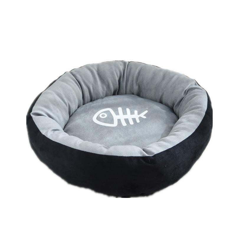 ペットベッド 犬 猫 小型犬 猫窩 クッション 暖かい 布製 オールシーズン 30cm 40cm 50cm 60cm グレー レッド