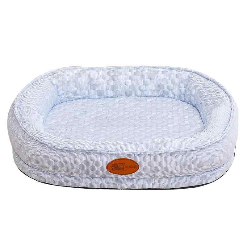 ペット用ベッド 犬 春夏 猫 接触冷感 クール マット 涼しい 豆型 ピンク 天藍色 ライトグレー Mサイズ Lサイズ XLサイズ XXLサイズ