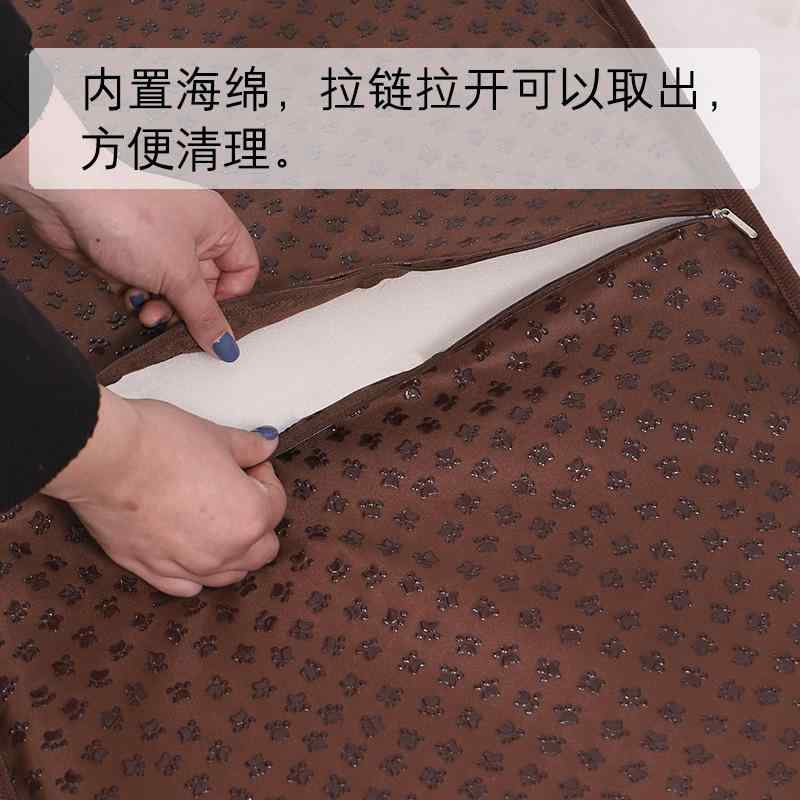 ペット用マット クッション 涼感マット 海綿 取り外し可能 洗濯可能 犬 猫 夏用 ペットベッド ブラウン 接触冷感