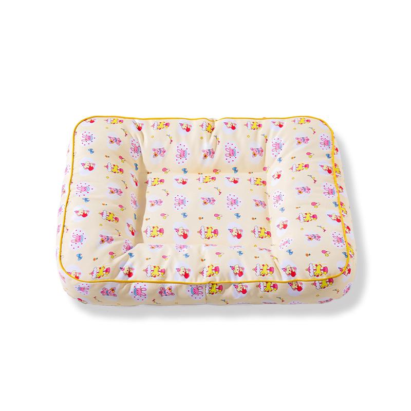 ペット用座布団 犬 猫 用 接触冷感 マット 通気性 夏用 涼感 快適 休憩 睡眠 小型犬 中型犬 大型犬 ピンク系 イエロー系 ブルー