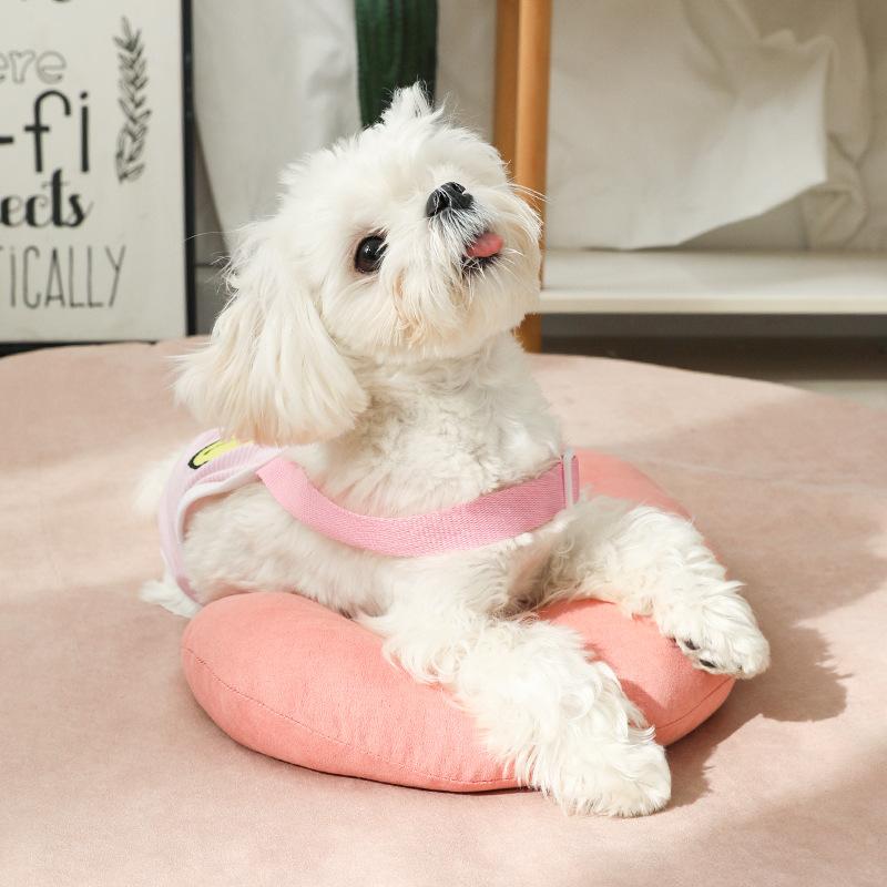 ペット用枕 犬用 U型 睡眠枕 小型犬 猫用 枕 洗える 四季 オールシーズン 森林グリーン 月光グレー カーキブラウン 北欧ピンク 日光イエロー レトロレッド ライト豆グリーン ライト湖ブルー 桜ピンク インディゴブルー ラベンダー2