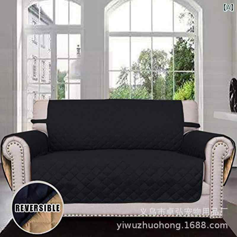 ペットマット 防水 防汚 ペットソファ保護カバー 犬用 座布団 シングル ダブル トリプル ブラック グレー ブラウン ネイビー2