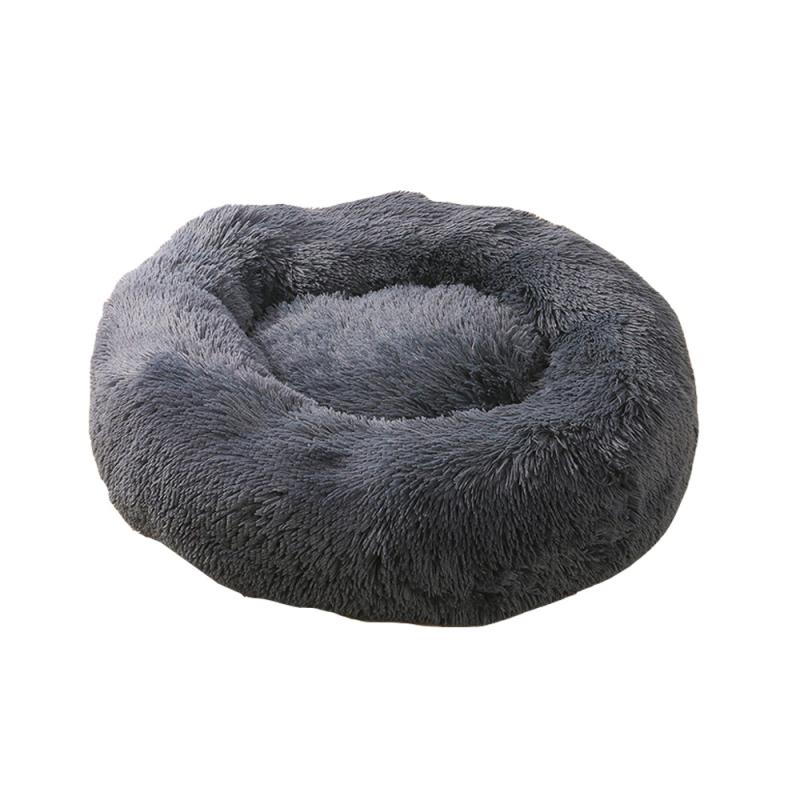 ペット用ベッド 犬 猫 兼用 長毛 丸形 暖かい 深い睡眠 快適 室内 ペットハウス ペットクッション マット ダークグレー ワインレッド ライトグレー シャンパン ホワイト グリーン ピンク ブルー