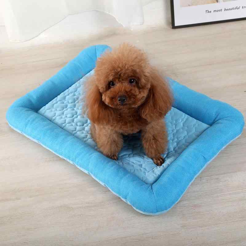 ペットベッド 犬 猫 ペットマット 夏用 接触冷感 涼感 亚麻 リネン 滑り止め 小型犬 中型犬 大型犬 ケージ 暑さ対策 冷感マット ペット用品2