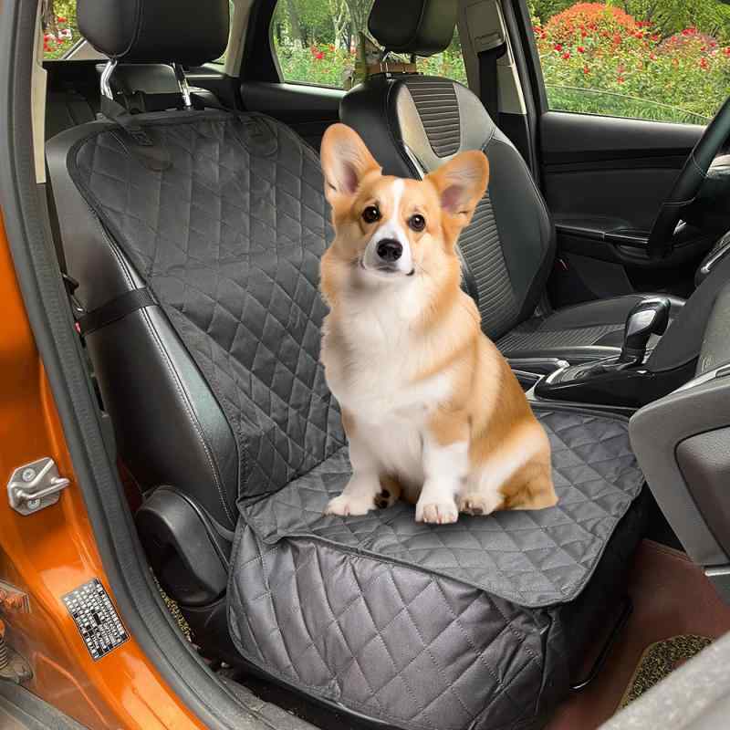 ペットシート 車載用シート 犬用 助手席用 防水 汚れ防止 ブラック 黒 102cm×46cm