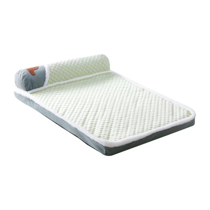 犬用ベッド ペット用ベッド 四季 ペットクッション 快適 厚手 大判 取り外し可能 洗える 5kg 10kg 17kg 30kg グリーン グレー ブルー