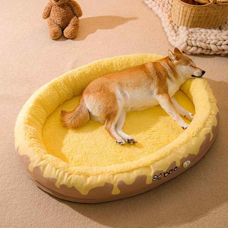 犬小屋 ペットベッド 四季通用 小型犬 中型犬 犬用ベッド 犬用マット 水晶超柔 舒棉绒 海绵 PP綿 小蜜..