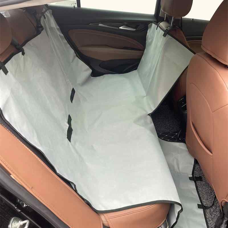 ペットシート 車載用 後部座席 犬 猫 防水 銀灰色 144 130cm ペットマット ドッグシート カーシートカ..
