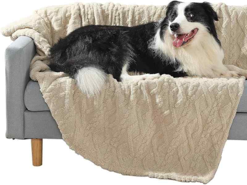 ペット用毛布 犬用 防水マット あったか ブランケット 暖か 快適 柔らか 洗える ベージュ ブラック2