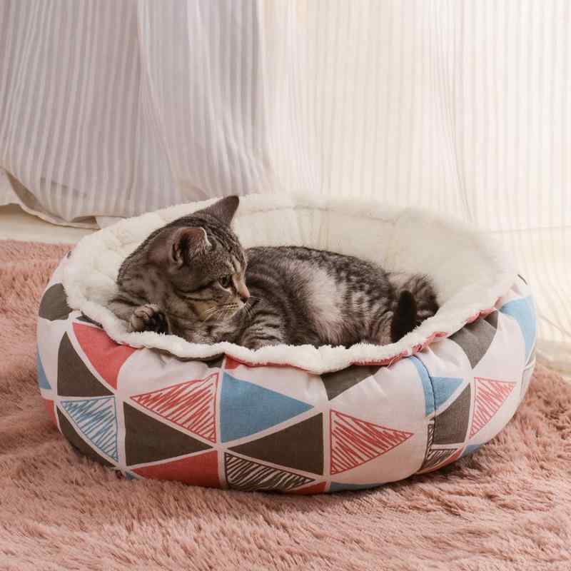 ペットベッド 猫 ハウス 小型犬 中型犬 クッション 暖かい 洗える かわいい ペット用品 犬小屋 猫小屋 ..