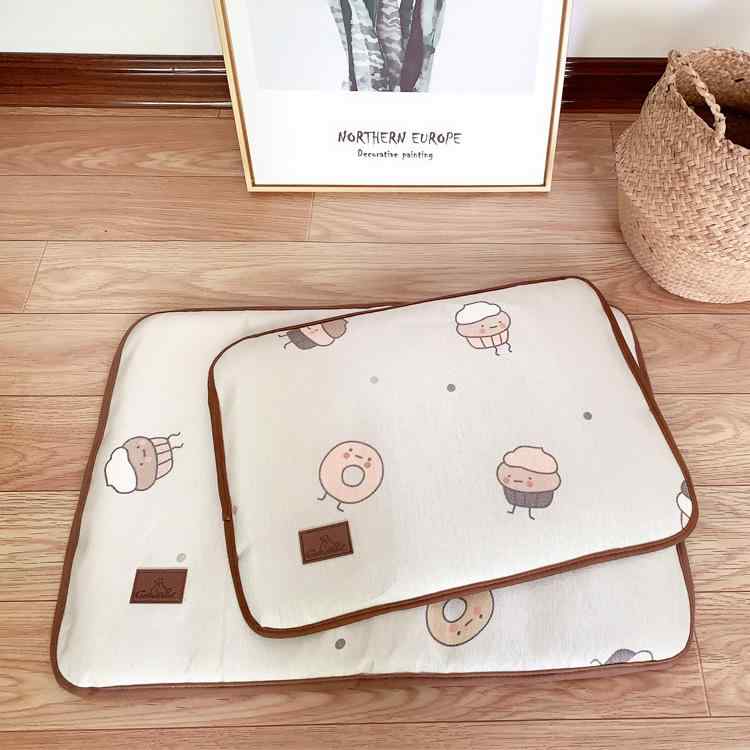 ペット用 クッション 犬 猫 小型犬 中型犬 大型犬 涼感 クール マット ベッド 取り外し可能 洗える テディ ポメラニアン ゴールデンレトリバー 夏 春夏2