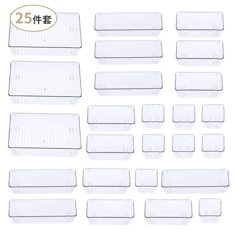 収納ケース レディース メンズ 浴室 化粧品 整理ボックス セット プラスチック 引き出し インナーボックス デスク収納 小物入れ 4種サイズ 大容量2