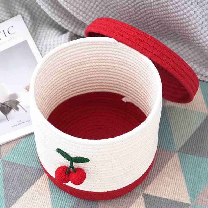 収納ボックス レディース 桜柄 コットン 巾着 化粧品収納 小物入れ 新中式 インテリア