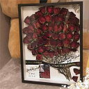 相框 木製 レディース プリザーブドフラワー フォトフレーム ドライフラワー アートフレーム 写真立て インテリア雑貨 リビング ベッドルーム ギフト 8寸 1...