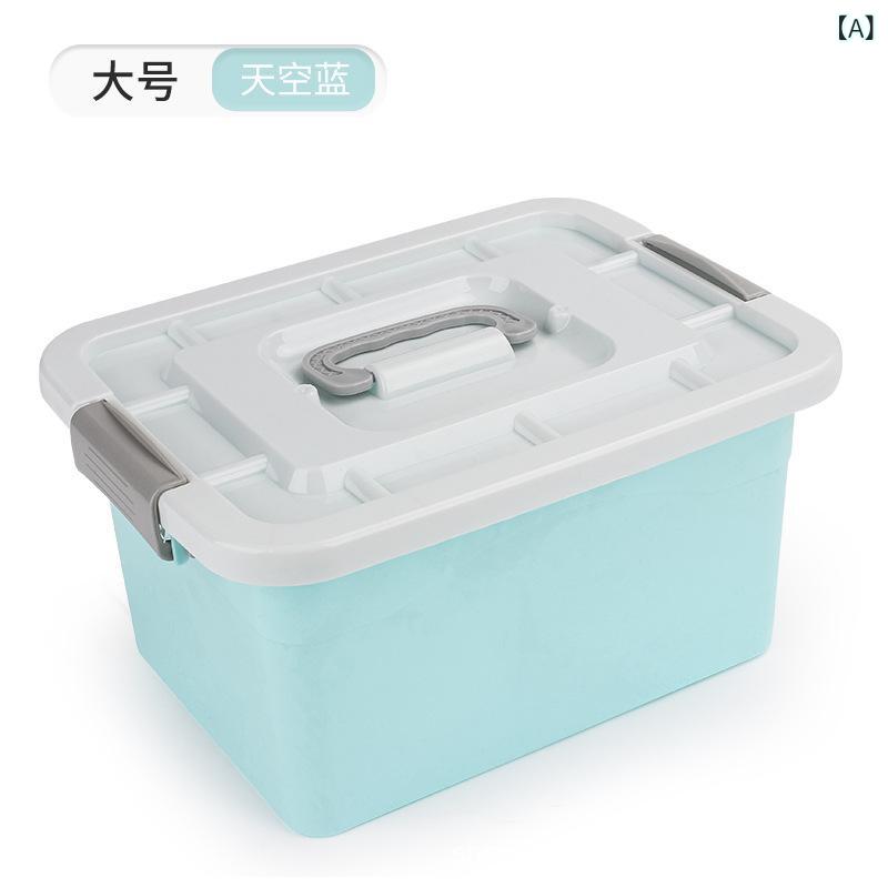 収納ケース プラスチック 家庭用 衣類 コットン 整理ボックス おもちゃ 蓋付き 小物 雑貨 整理 車 リビング 寝室2