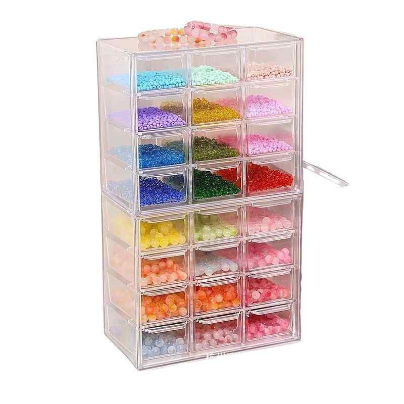 収納ケース レディース アクセサリーケース パーツケース ビーズ収納ケース 卓上収納ケース 小物入れ ..