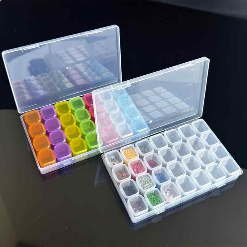 収納ケース レディース メンズ 卓上 透明 28/56分割 PP 小物入れ パーツ ビーズ 薬 化粧品