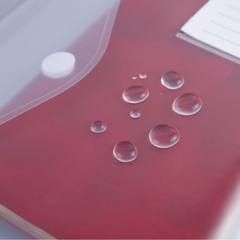 ファイルケース A7サイズ マジックテープ式 PP素材 7穴 11穴 バインダー式 透明 手帳 カード収納 多機能2