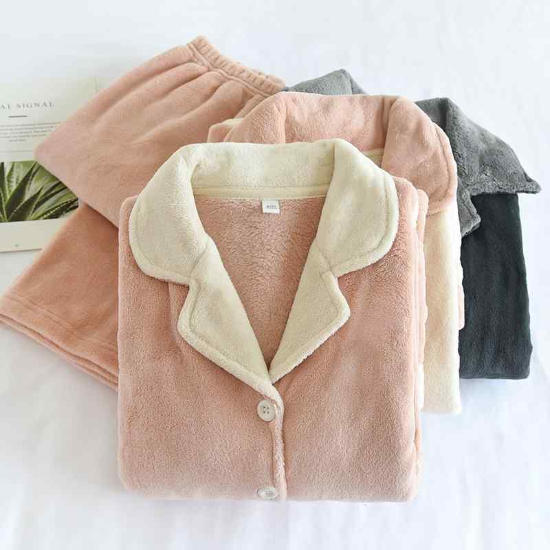 パジャマ レディース メンズ 秋冬 厚手 フランネル あったか ルームウェア 上下セット 寝巻き 部屋着 ..