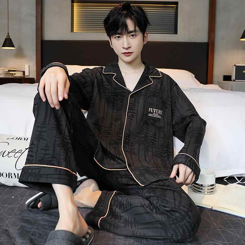 パジャマ メンズ 男性用 春秋 長袖 綿100% ルームウェア 上下セット 冬 部屋着 青年 高機能 厚手 快適 ..