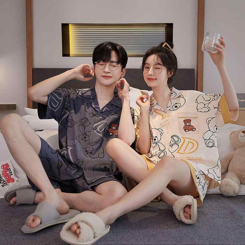パジャマ メンズ レディース 半袖 短パン 上下セット 綿 薄手 ルームウェア 寝巻き 部屋着 涼しい 通気性 ホームウェア 春夏