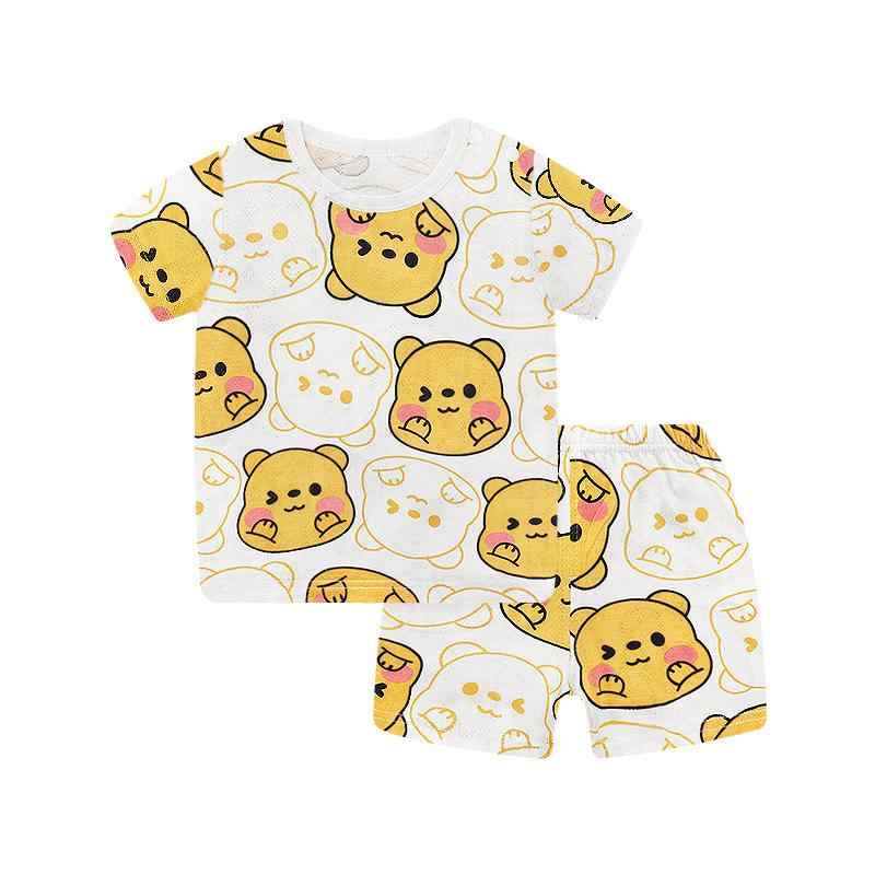 パジャマ キッズ 男の子 女の子 子供 半袖 短パン 上下セット 薄手 綿 竹繊維 ベビー ルームウェア 部屋着 寝巻き 夏 かわいい 吸湿 通気性 73 80 90 100 110