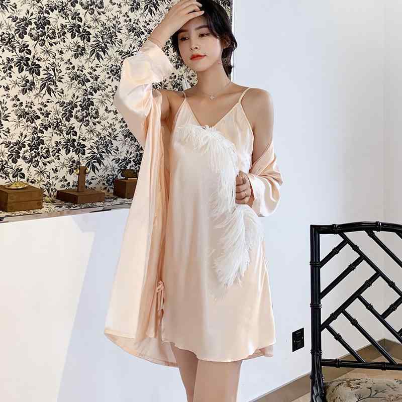 パジャマ レディース 春秋 接触冷感 薄手 ルームウェア メンズ 紳士用 シングル 寝間着 接触冷感 Vネック 長袖 涼しい 快適 リラックス 部屋着 聚酯纖維