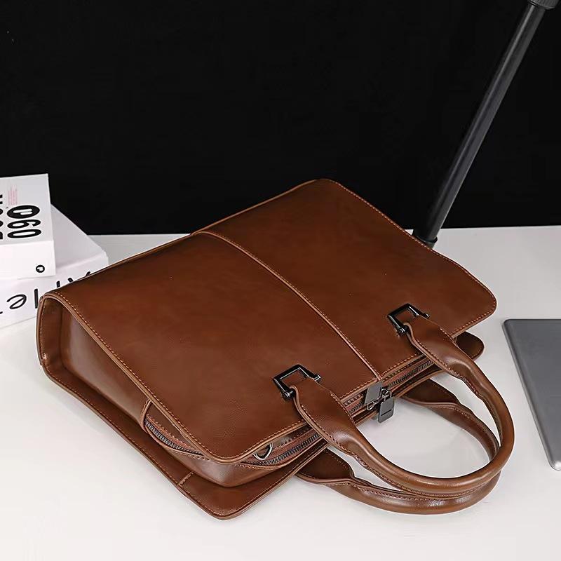 ビジネスバッグ メンズ 男性用 革 牛革 レザー 大容量 50cm 耐摩耗 拡張 軽減 15インチPC収納 通勤 営業 手提げ 肩掛け 2way コーヒー色 黒 ブラック