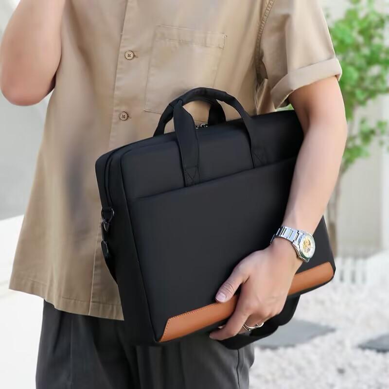 ビジネスバッグ 男性用 オックスフォード 撥水 耐摩耗 PCバッグ 156インチ 16インチ 大容量 通勤 普段使い ショルダーバッグ 斜めがけ 鞄 ブラック グレー 紺