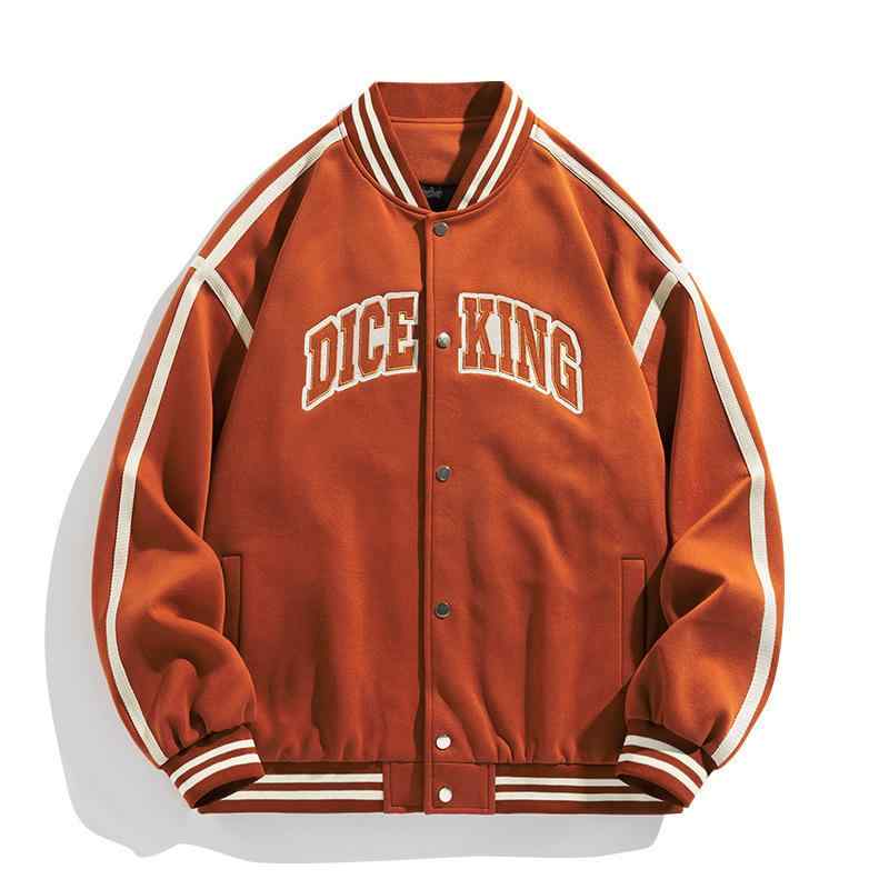 ジャケット 男性用 高品質 野球 焦糖色 ブラック 杏色 防風 耐摩耗 長袖 ジップアップ ブルゾン アウター 秋冬 普段使い スポーツ アウトドア