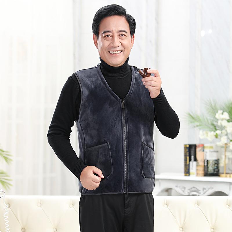 楽天リモコンタウンエコ 楽天市場店ベスト 男性用 シニア フリース 中綿入り あったか 防寒着 チョッキ ポケット付き 部屋着 アウトドア 秋冬 グレー レッド ブラック