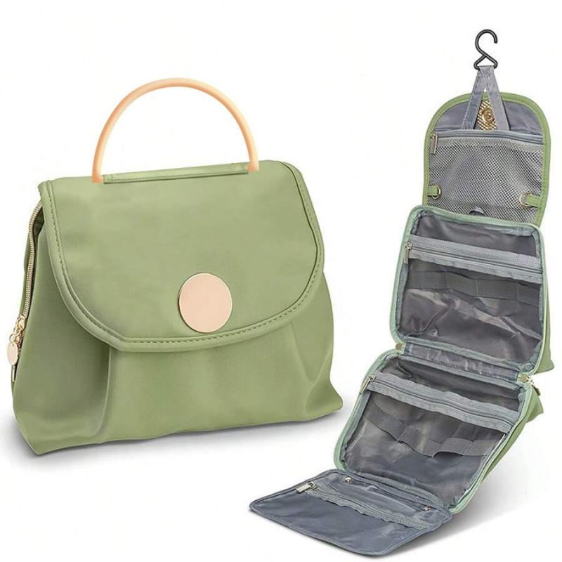 洗漱ポーチ レディース メンズ 防水 洗面用具収納バッグ 旅行用 吊り下げ 大容量 レッド ベージュ グリーン ブラック