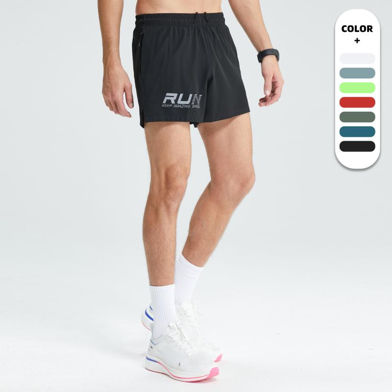 ハーフパンツ 男性用 ランニング 速乾 スポーツ トレーニング ウェア リフレクタープリント 軽量 ジョ..