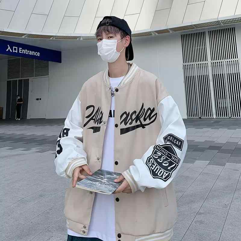 ジャケット メンズ 男性用 ブルゾン スタジャン 配色 アウター ライトアウター カジュアル スポーティー 秋冬