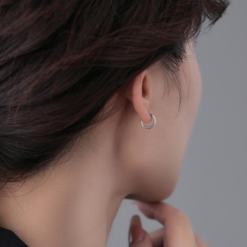 ピアス 男女兼用 チタン合金 アレルギー対応 イヤーカフ イヤリング メンズ レディース ユニセックス シンプル 幾何学模様 チタン鋼