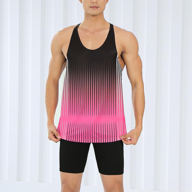 ベスト 男性用 速乾 スポーツ ランニング トレーニング ウェア 軽量 通気性 陸上競技 マラソン ポリエ..