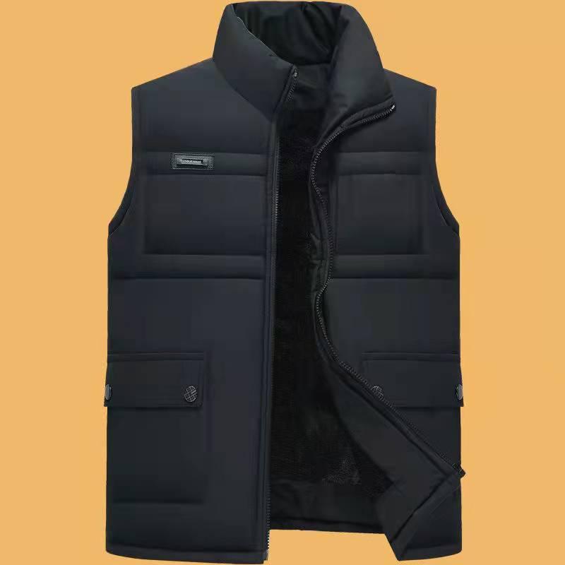 楽天リモコンタウンエコ 楽天市場店メンズ 中綿ベスト あったか シニア フリース 立ち襟 ジップアップ ベスト 男性用 防寒着 部屋着 普段使い アウトドア ブラック ブルー XL XXL XXXL XXXXL2