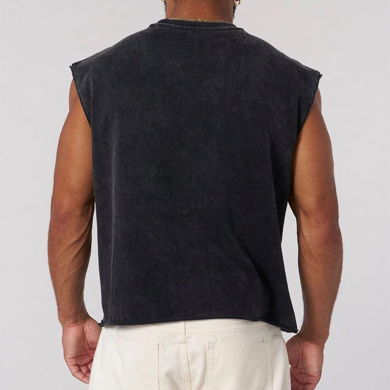 タンクトップ メンズ 男性用 ゆったりサイズ カジュアル ノースリーブ シャツ 大文字ロゴ スポーツ 運..