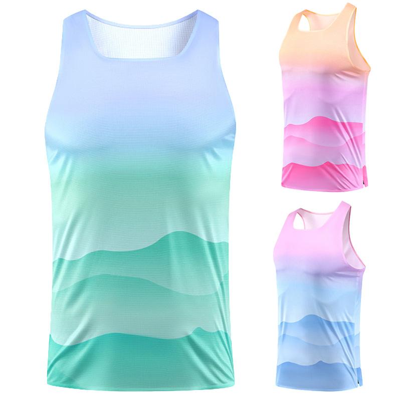 タンクトップ メンズ 男性用 ランニング トレーニング スポーツウェア ノースリーブ 陸上 マラソン 吸..