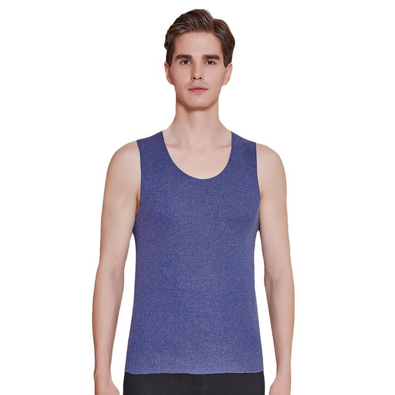 ベスト 男性用 ウール 肌着 保温 インナー ベスト 起毛 裏起毛 スリムフィット 袖なし トップス 部屋着..