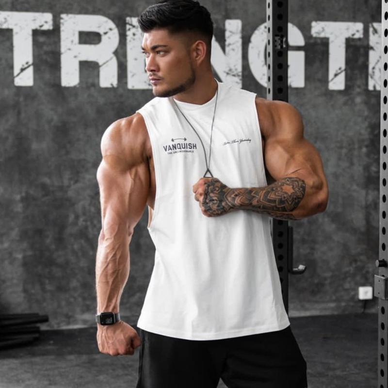 タンクトップ 男性用 アウトドア ランニング スポーツ ノースリーブ Tシャツ トレーニングウェア ジム ..