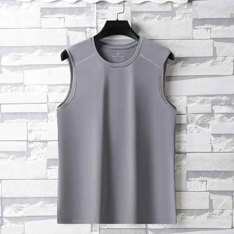 タンクトップ 男性用 ノースリーブ 高伸縮 スポーツウェア トレーニングウェア ランニング ジム 接触冷..