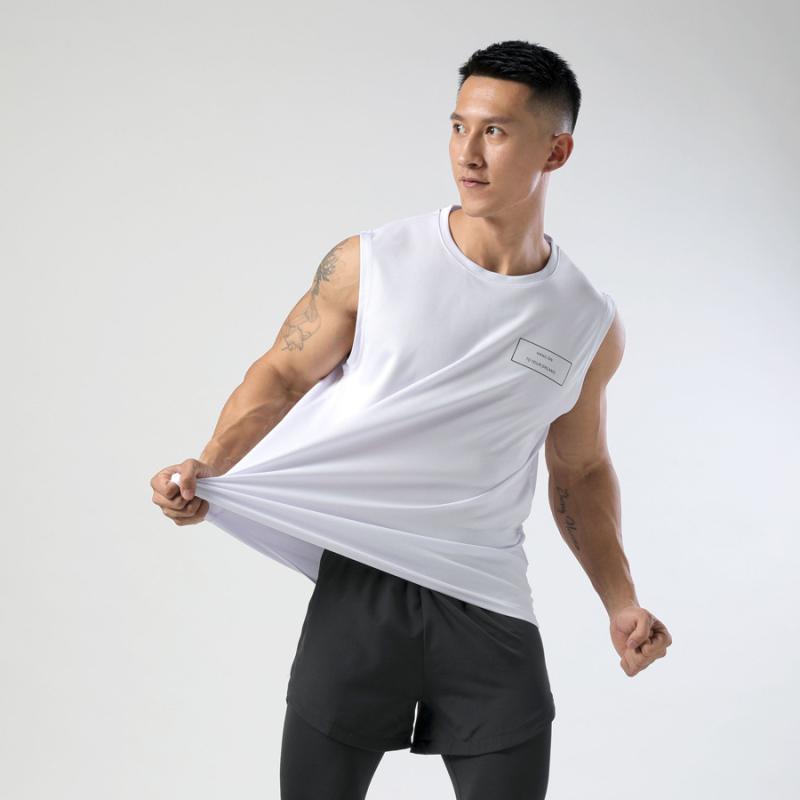 メンズ タンクトップ 男性用 トレーニング ウェア 速乾性 ランニング 筋トレ スポーツ アウトドア ポリ..