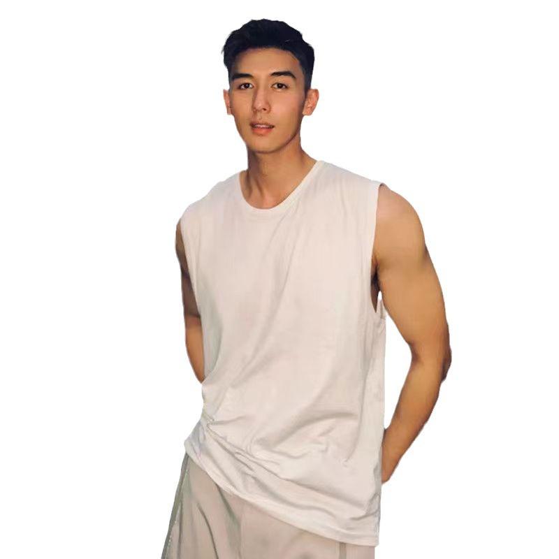 タンクトップ メンズ 男性用 ノースリーブ Tシャツ ポリエステル 運動 スポーツ トレーニング ウェア ..