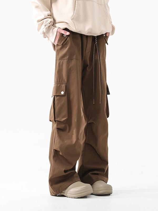 楽天リモコンタウンエコ 楽天市場店パンツ 男性用 ミリタリー カーゴパンツ ブラウン 暖パン 裏起毛 ストレート あったか ズボン ボトムス ゆったり 大きいサイズ アウトドア